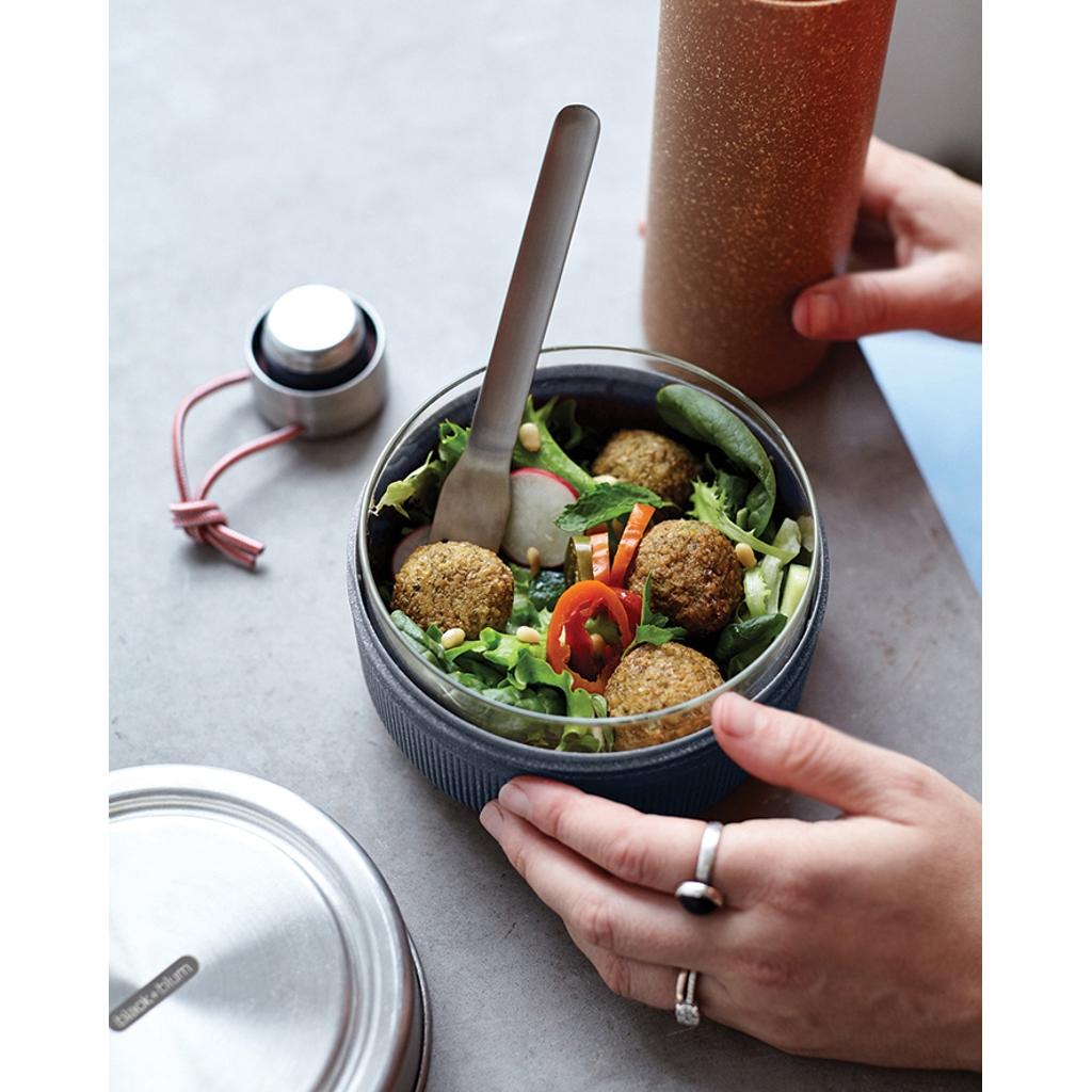 Black+Blum Glass Lunch Bowl 750ml silver