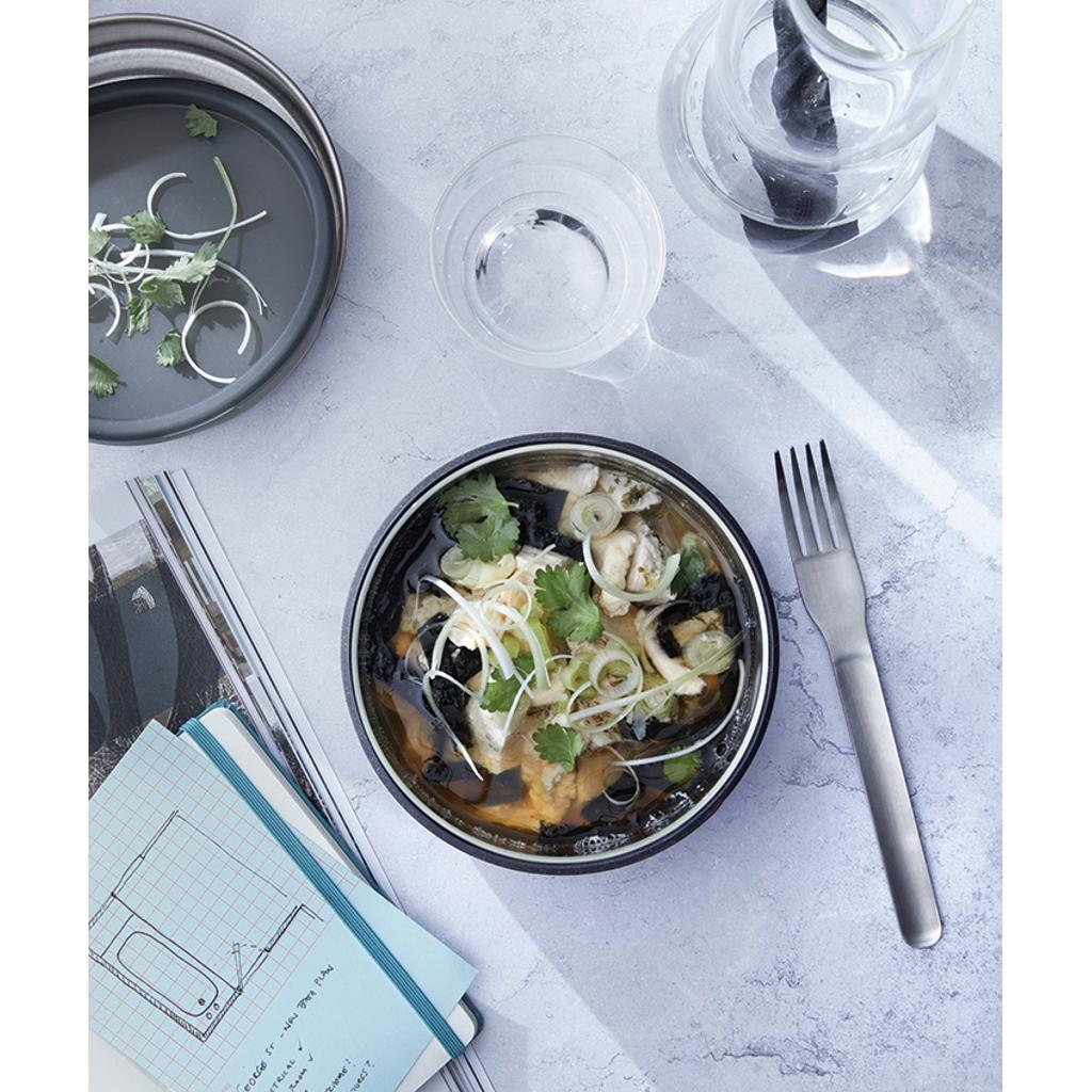 Black+Blum Glass Lunch Bowl 750ml silver