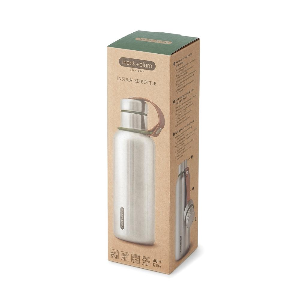 Sticlă apă izolată Black+Blum 500 ml olive green