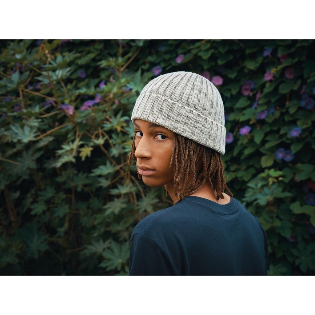 Kennedi AWARE™ Polylana® beanie with large rib desert
