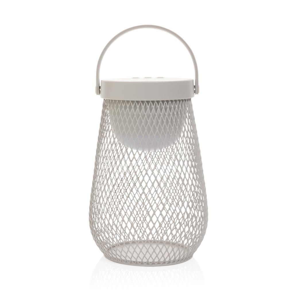 Aurora RCS recycled plastic USB re-chargeable table lamp grey