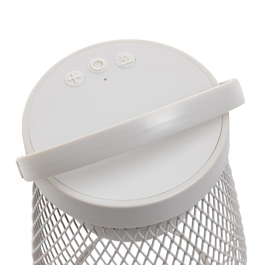 Aurora RCS recycled plastic USB re-chargeable table lamp grey