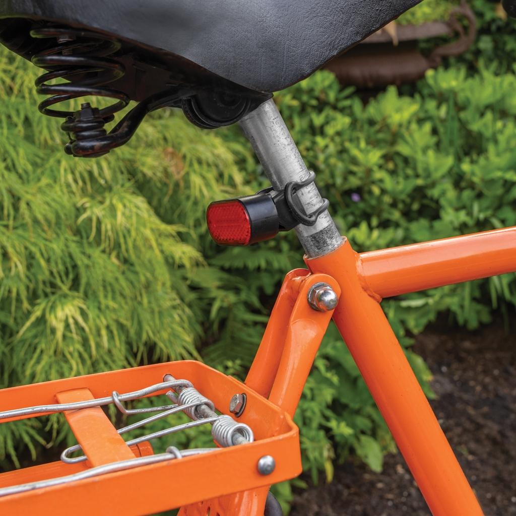 Lumino RCS recycled plastic USB re-chargeable bike light set black