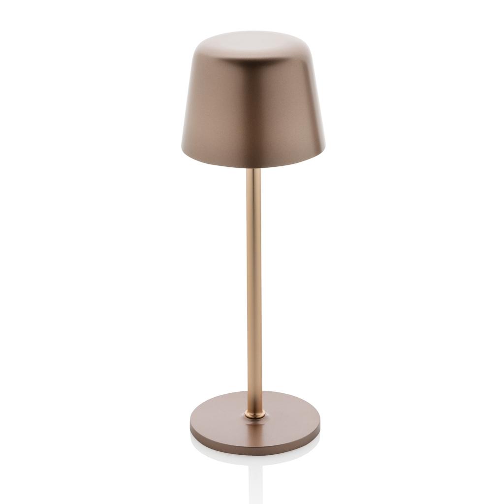 Zenic RCS recycled plastic USB re-chargable table lamp bronze