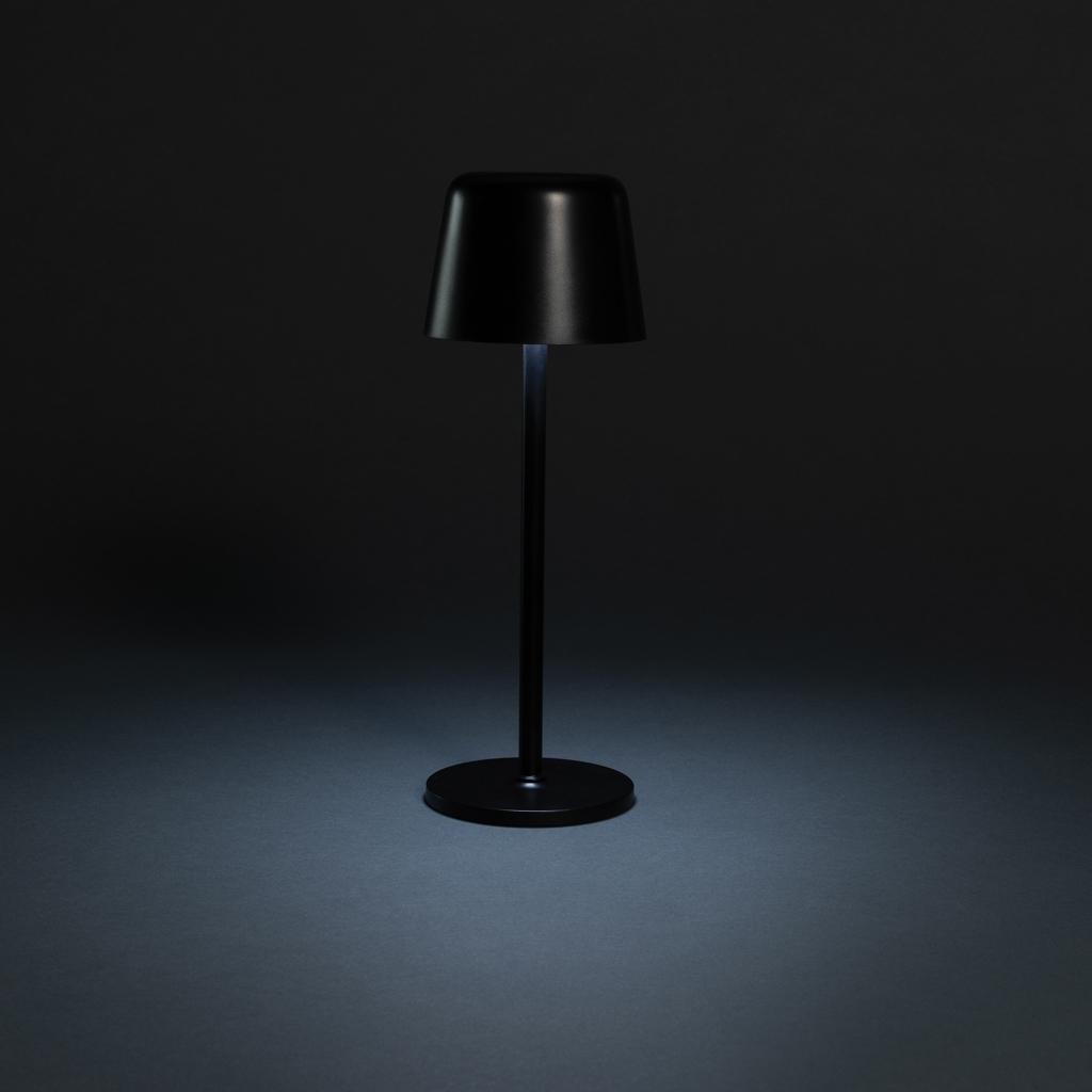 Zenic RCS recycled plastic USB re-chargable table lamp black