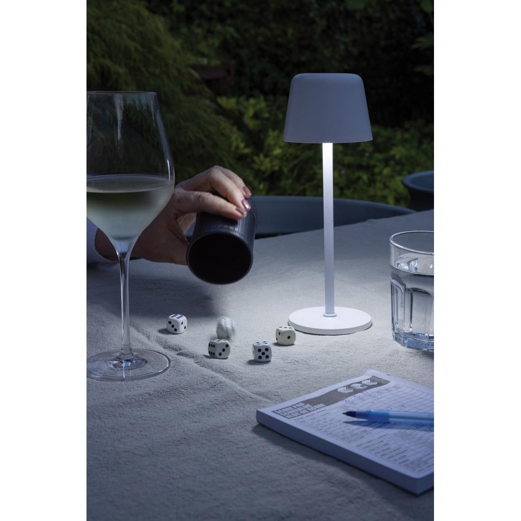 Zenic RCS recycled plastic USB re-chargable table lamp transparent