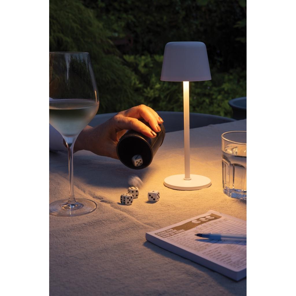 Zenic RCS recycled plastic USB re-chargable table lamp transparent