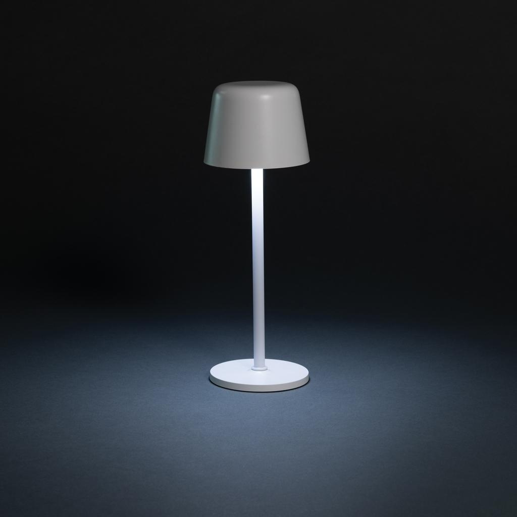 Zenic RCS recycled plastic USB re-chargable table lamp transparent