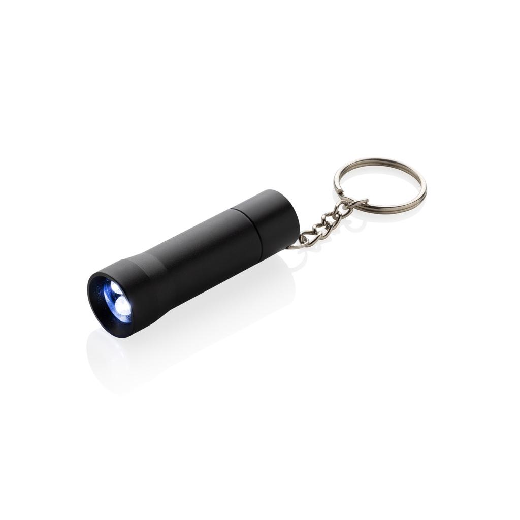 Flash RCS recycled aluminium keychain torch black