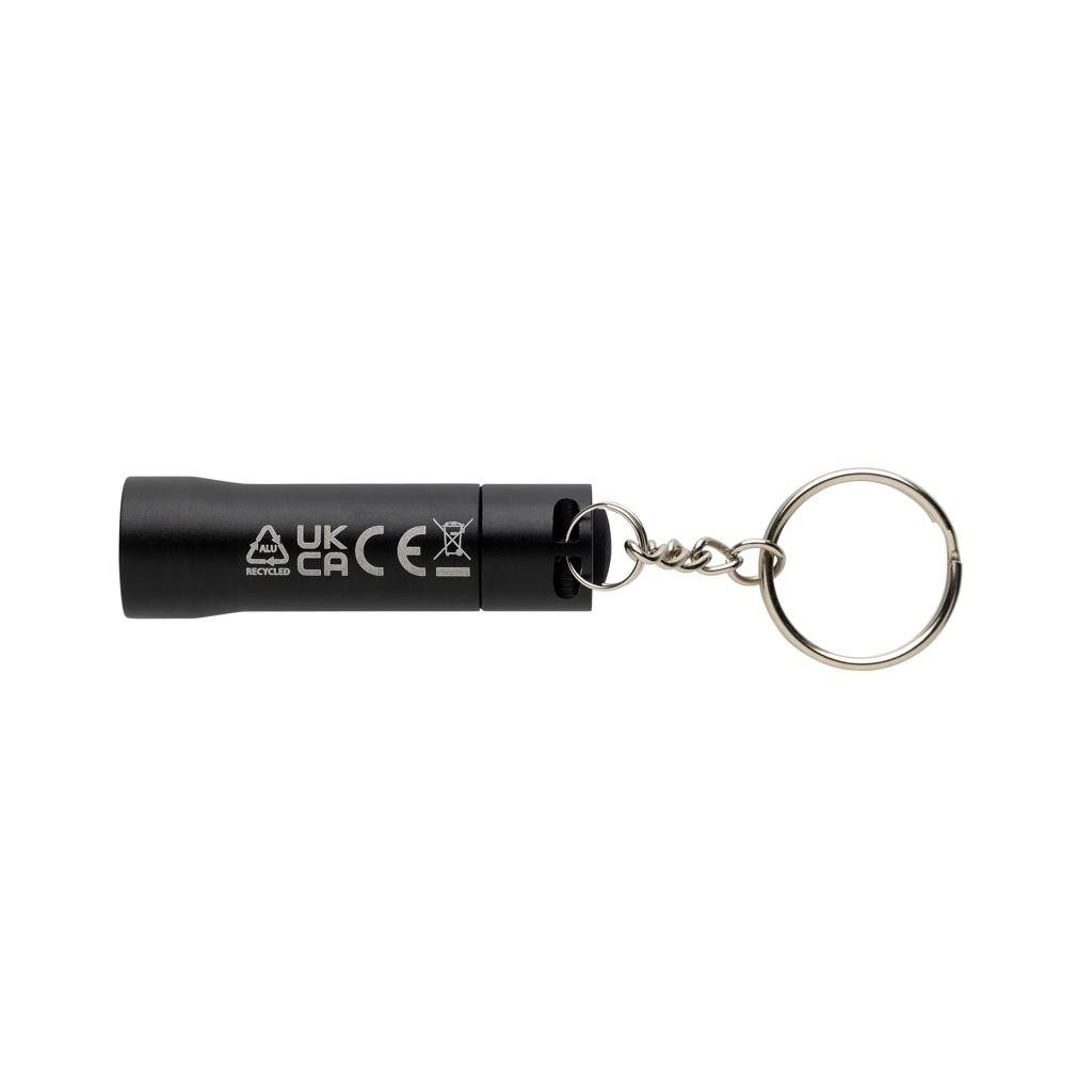 Flash RCS recycled aluminium keychain torch black