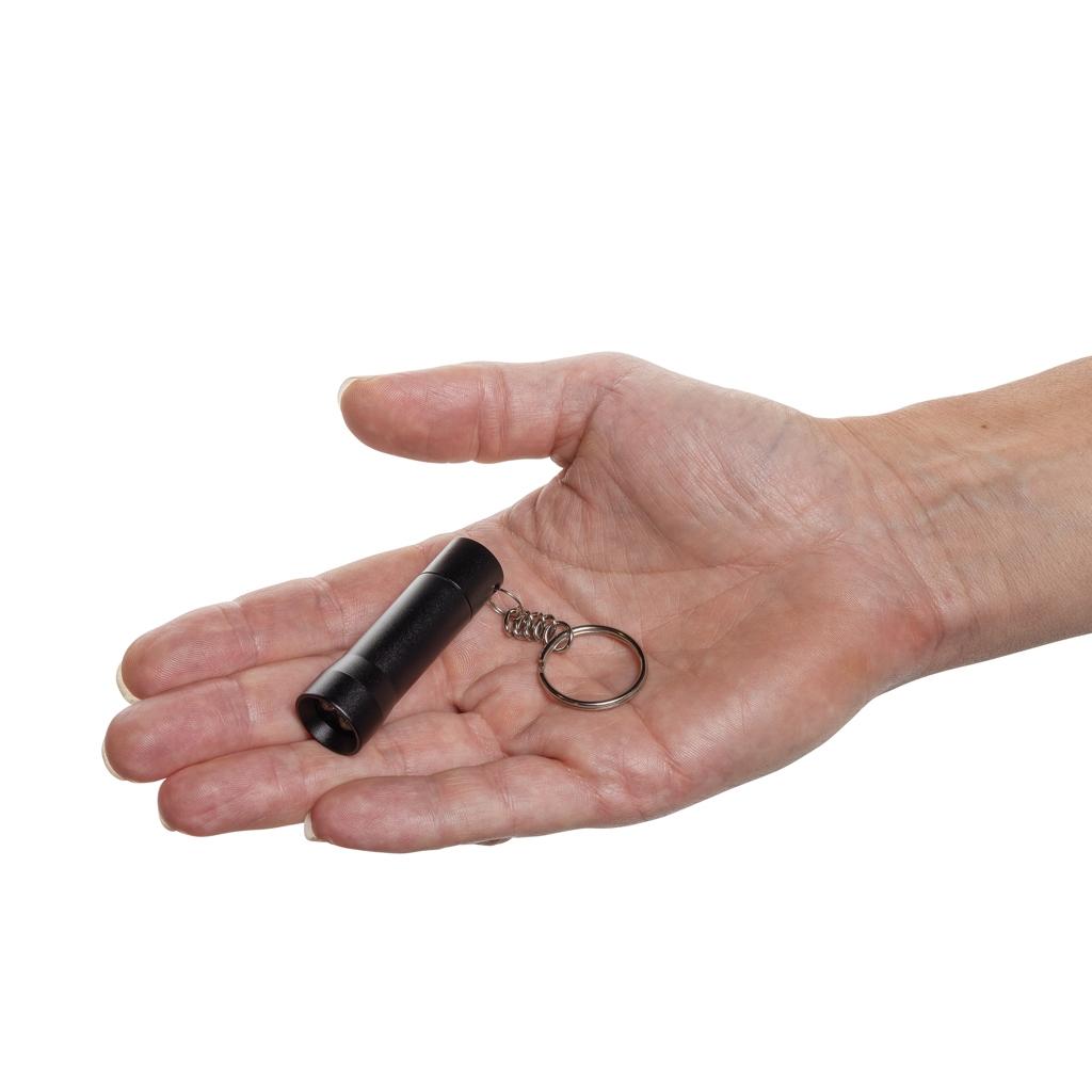 Flash RCS recycled aluminium keychain torch black