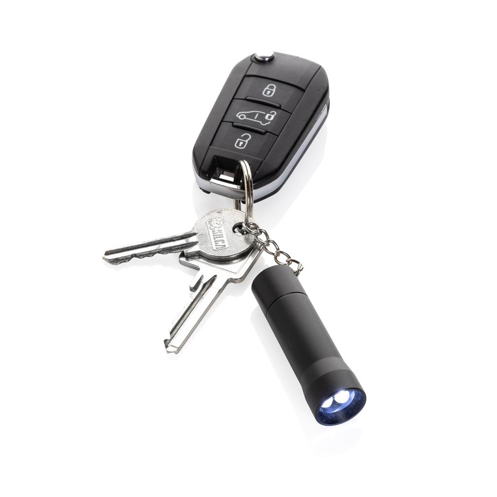 Flash RCS recycled aluminium keychain torch black