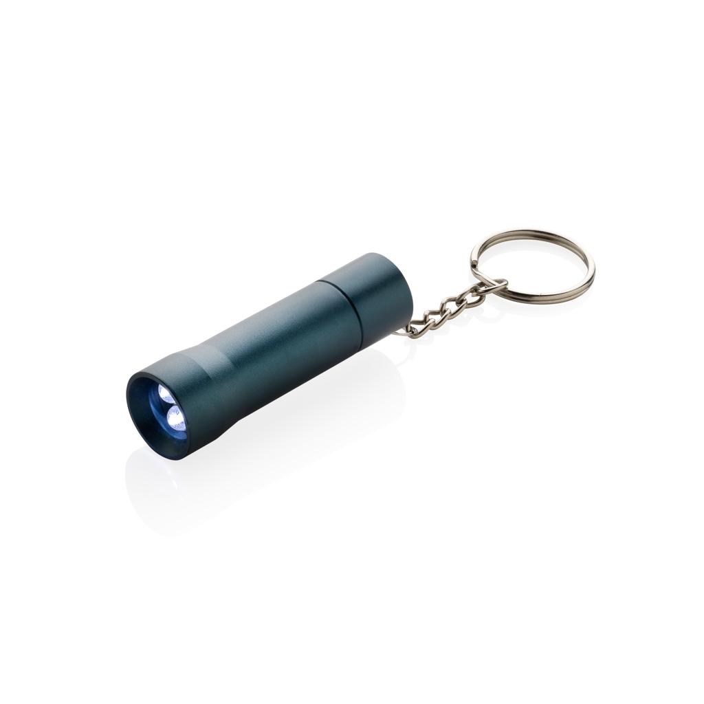 Flash RCS recycled aluminium keychain torch blue
