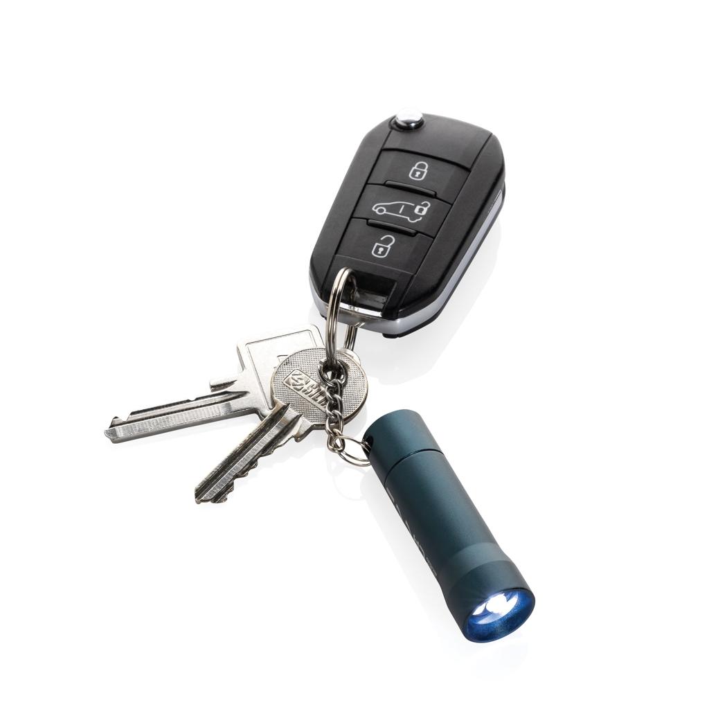 Flash RCS recycled aluminium keychain torch blue