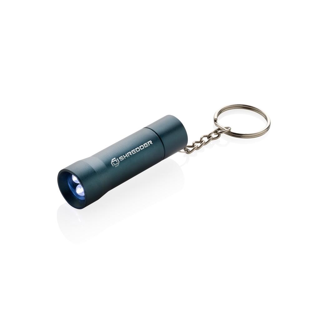 Flash RCS recycled aluminium keychain torch blue