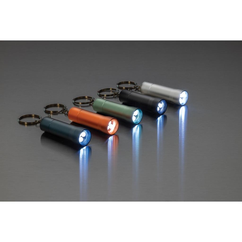 Flash RCS recycled aluminium keychain torch blue