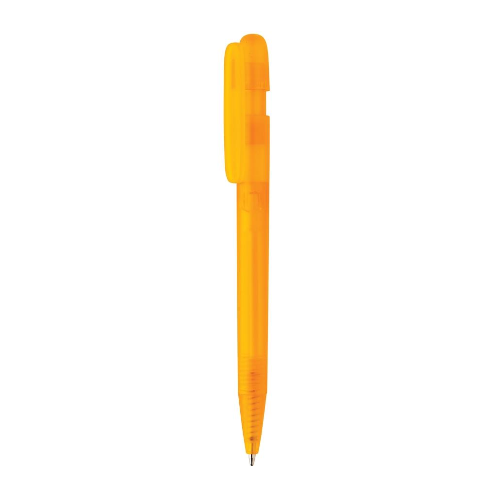 Devin GRS certified RABS pen transparent orange