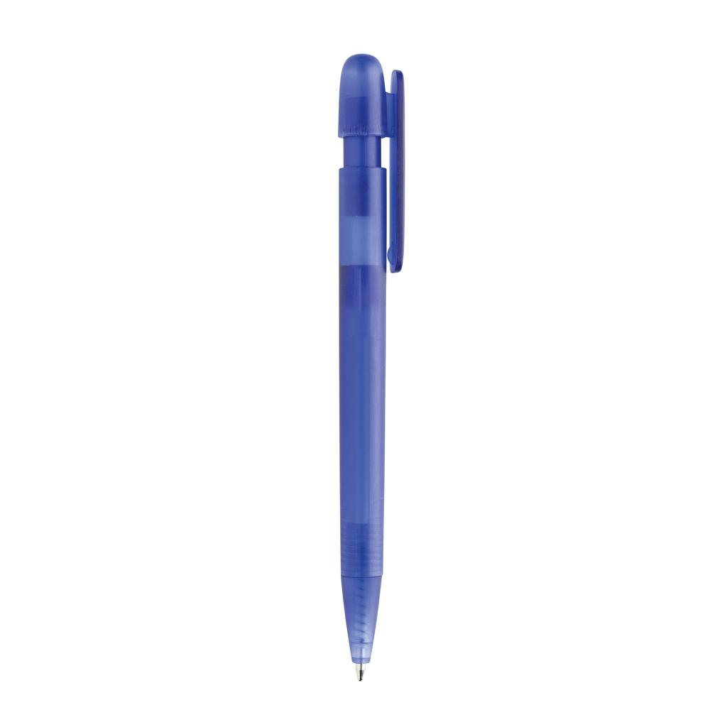 Devin GRS certified RABS pen transparent blue