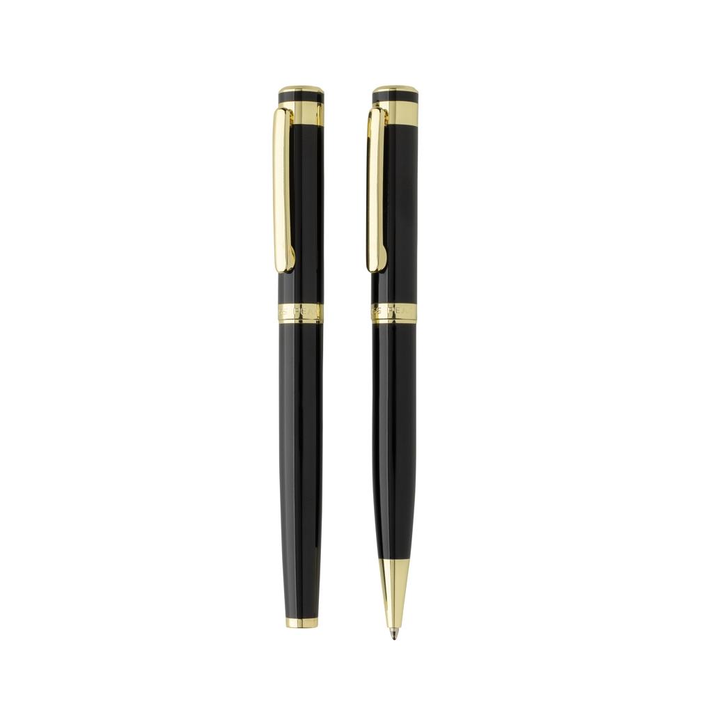 Swiss Peak Luca RCS recycled brass deluxe pen set black