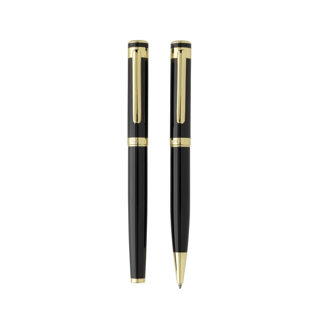 Swiss Peak Luca RCS recycled brass deluxe pen set black
