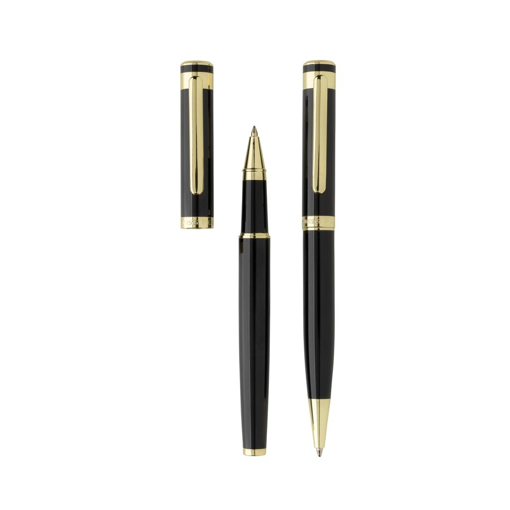 Swiss Peak Luca RCS recycled brass deluxe pen set black