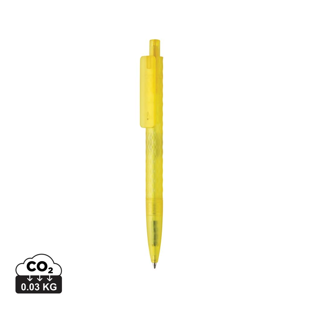 X3 GRS recycled PC plastic pen frosted yellow