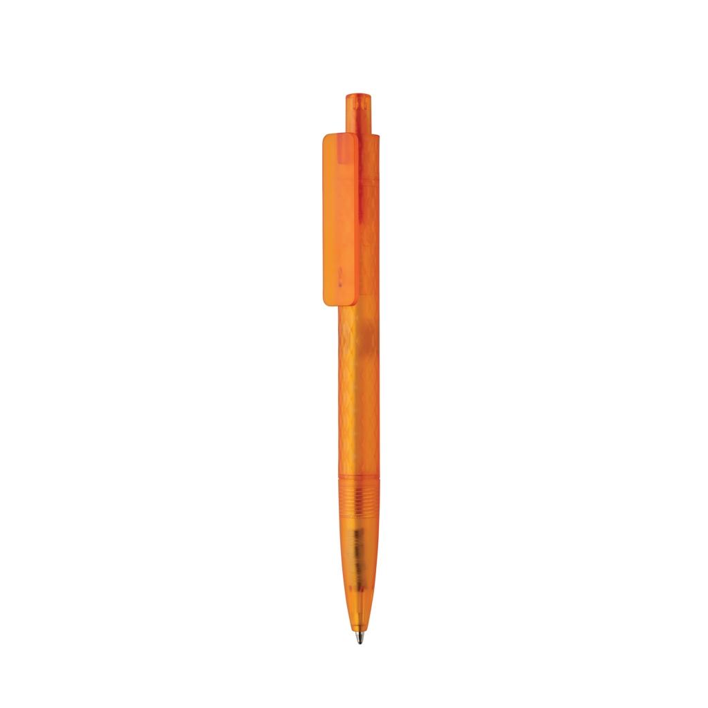 X3 GRS recycled PC plastic pen frosted orange