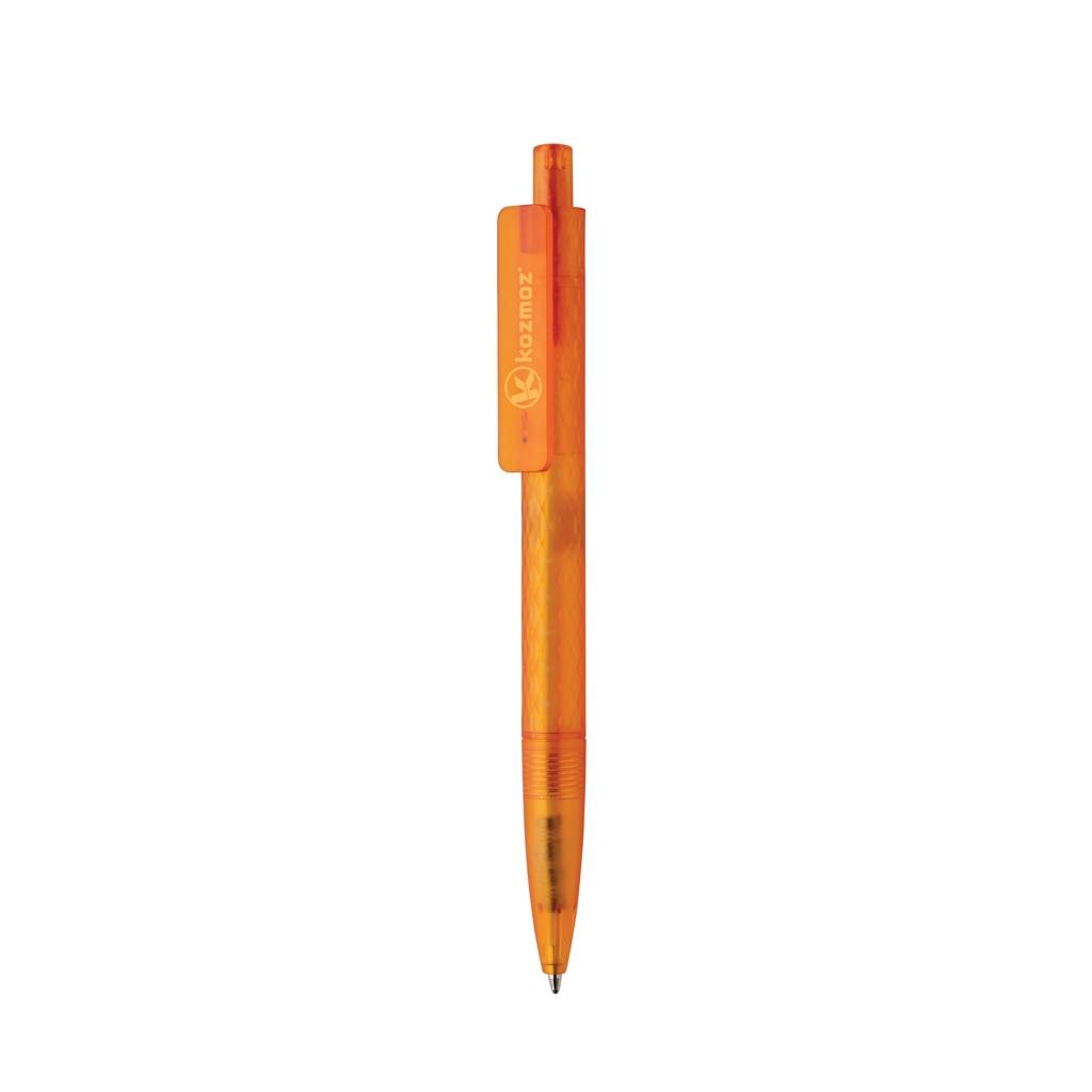 X3 GRS recycled PC plastic pen frosted orange