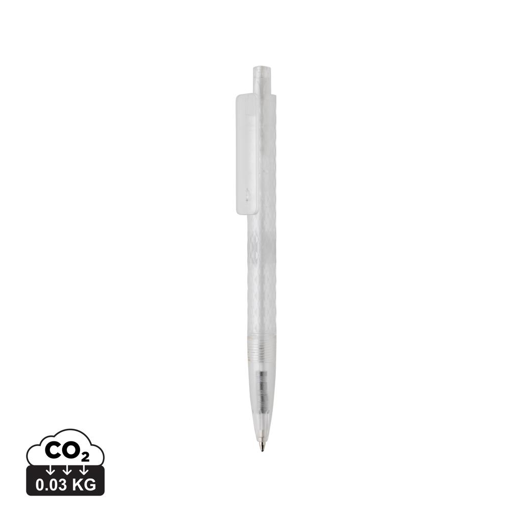 X3 GRS recycled PC plastic pen frosted transparent