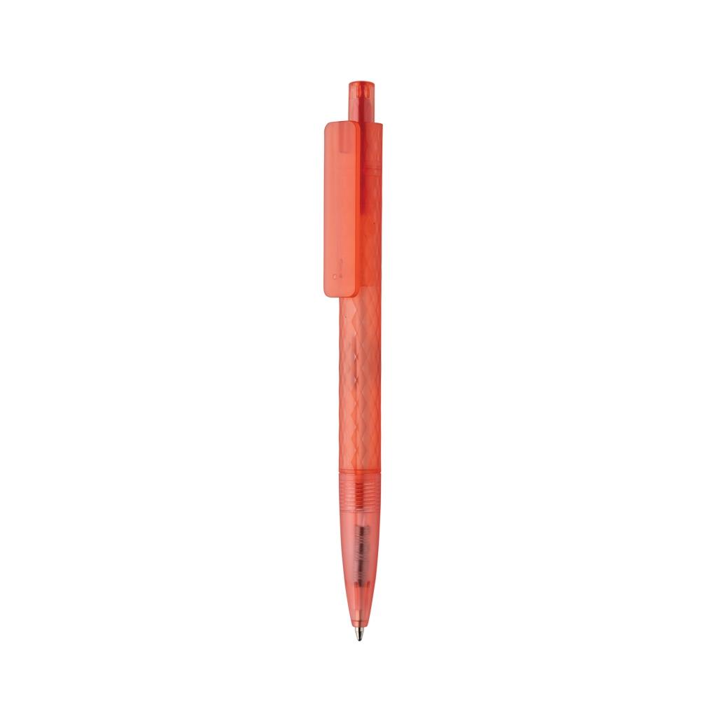 X3 GRS recycled PC plastic pen frosted red