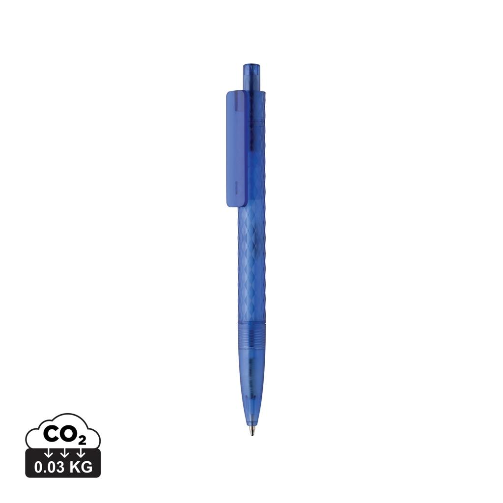 X3 GRS recycled PC plastic pen frosted blue