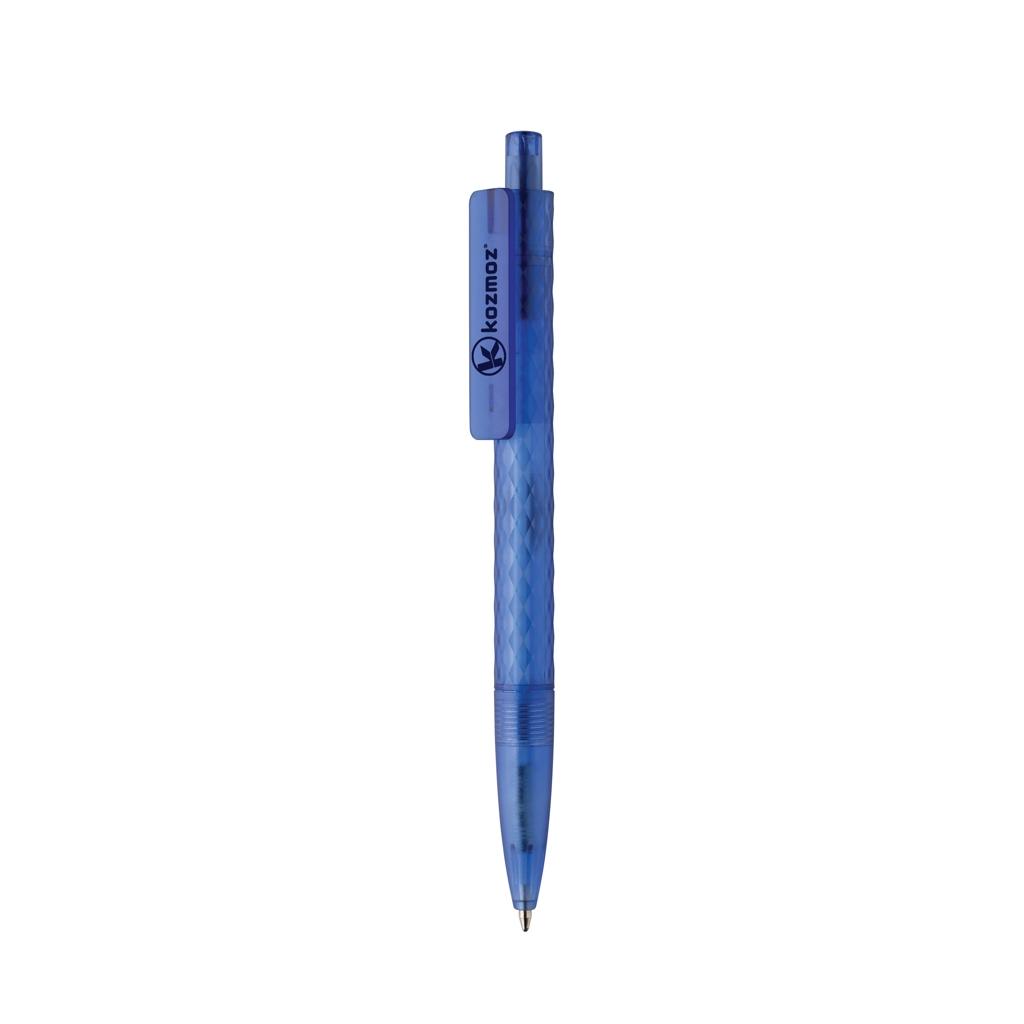 X3 GRS recycled PC plastic pen frosted blue