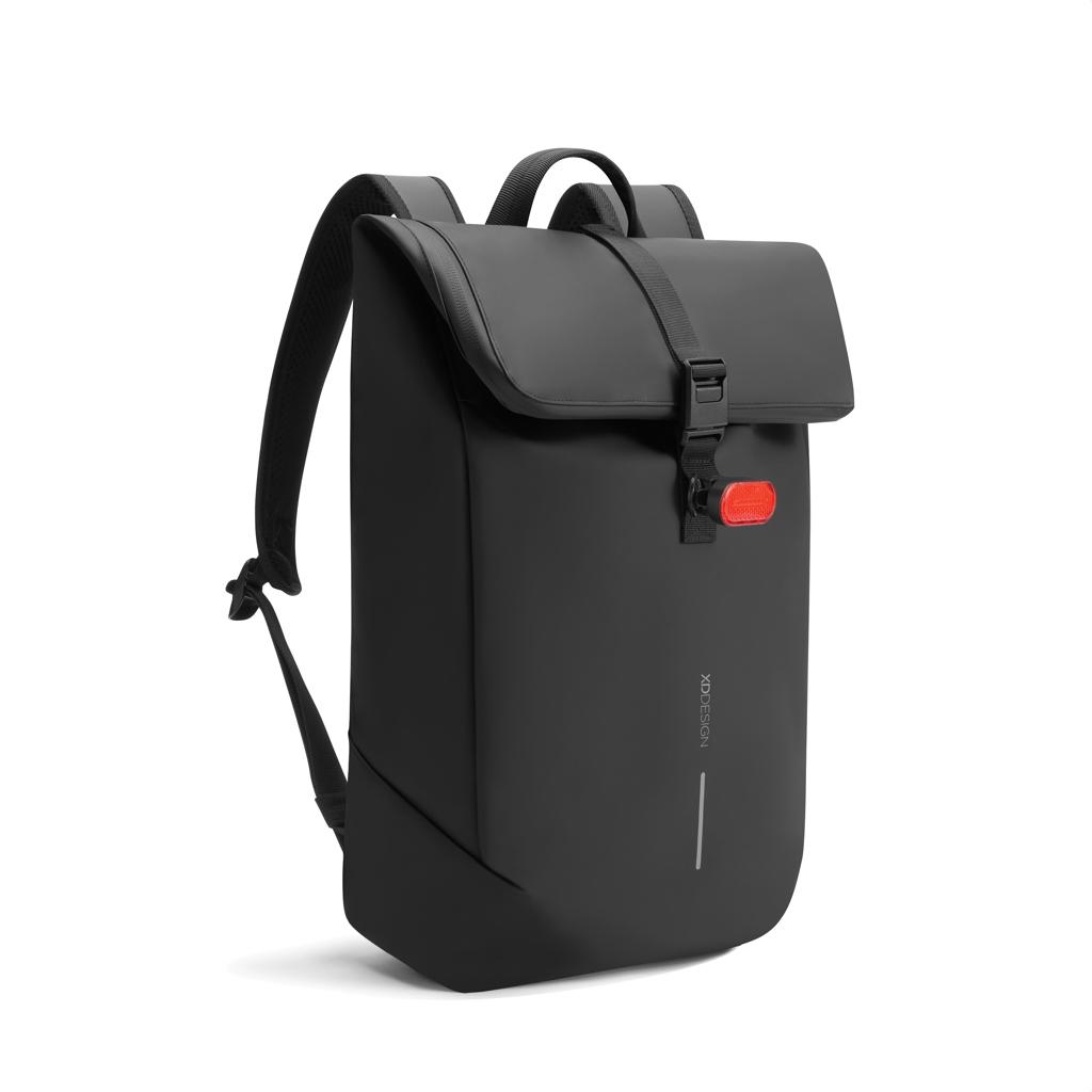 Urban Water Resistant Flap-top Backpack black