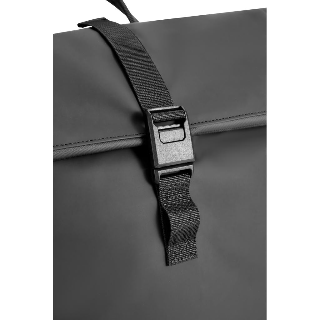 Urban Water Resistant Flap-top Backpack black