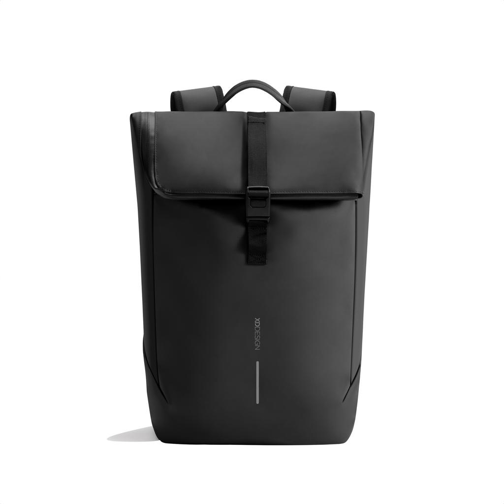 Urban Water Resistant Flap-top Backpack black