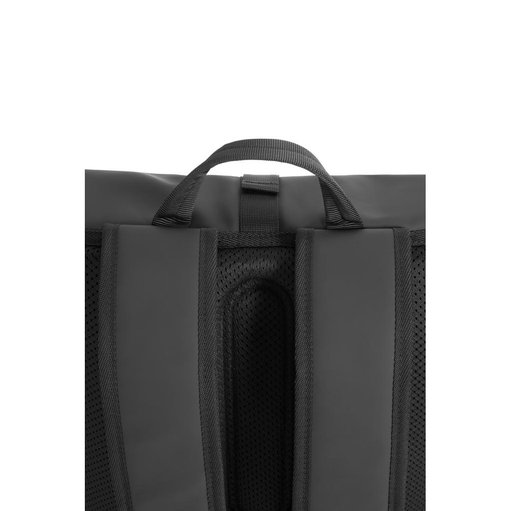 Urban Water Resistant Flap-top Backpack black