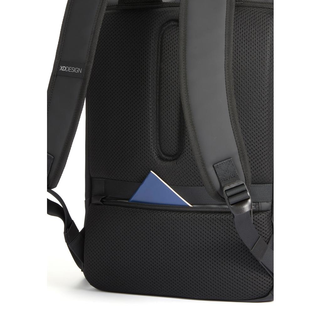 Urban Water Resistant Flap-top Backpack black