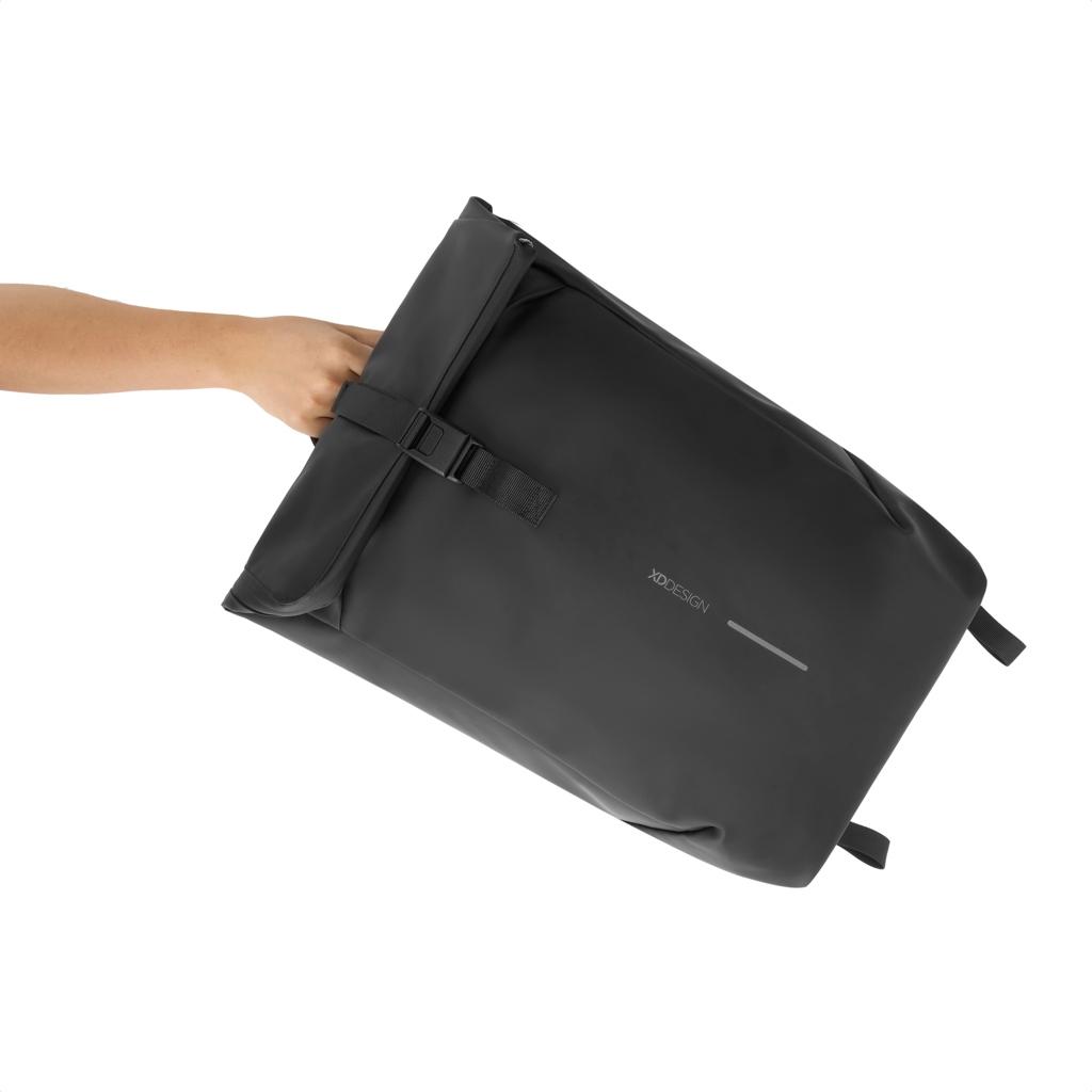 Urban Water Resistant Flap-top Backpack black