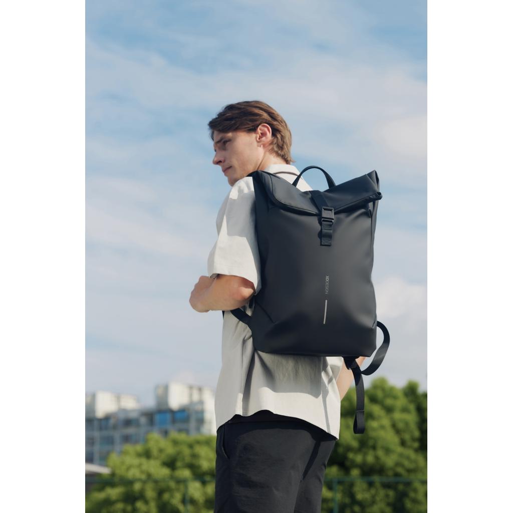 Urban Water Resistant Flap-top Backpack black