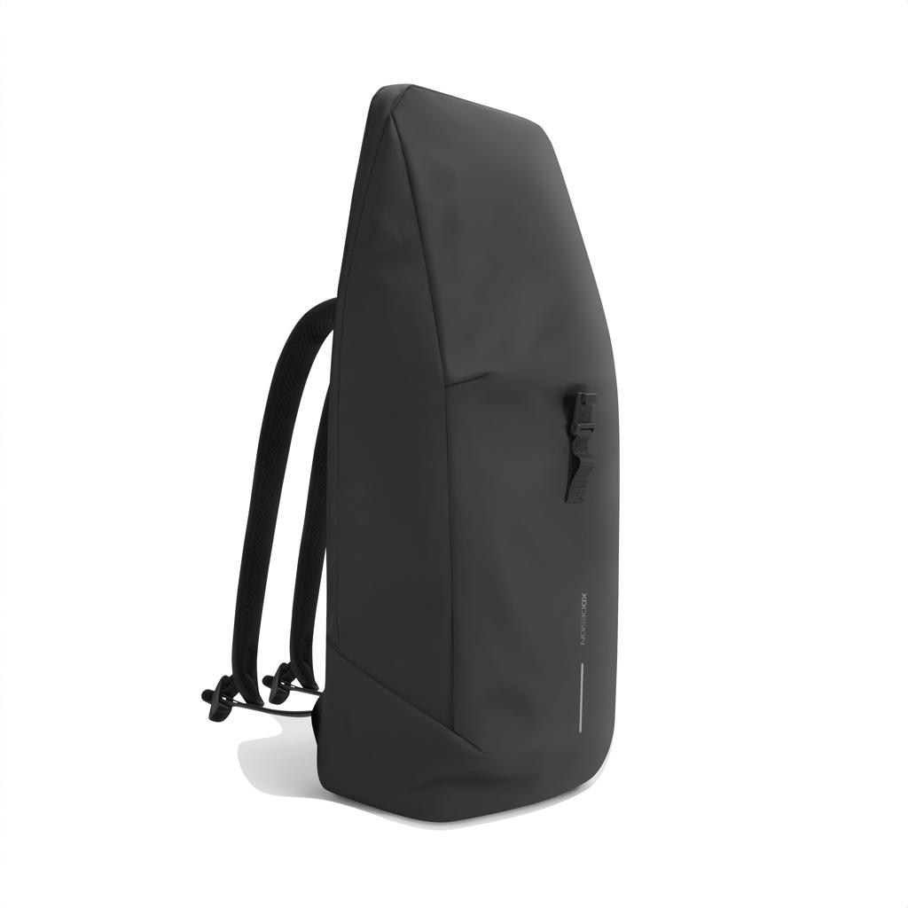 Urban Water Resistant Flap-top Backpack black
