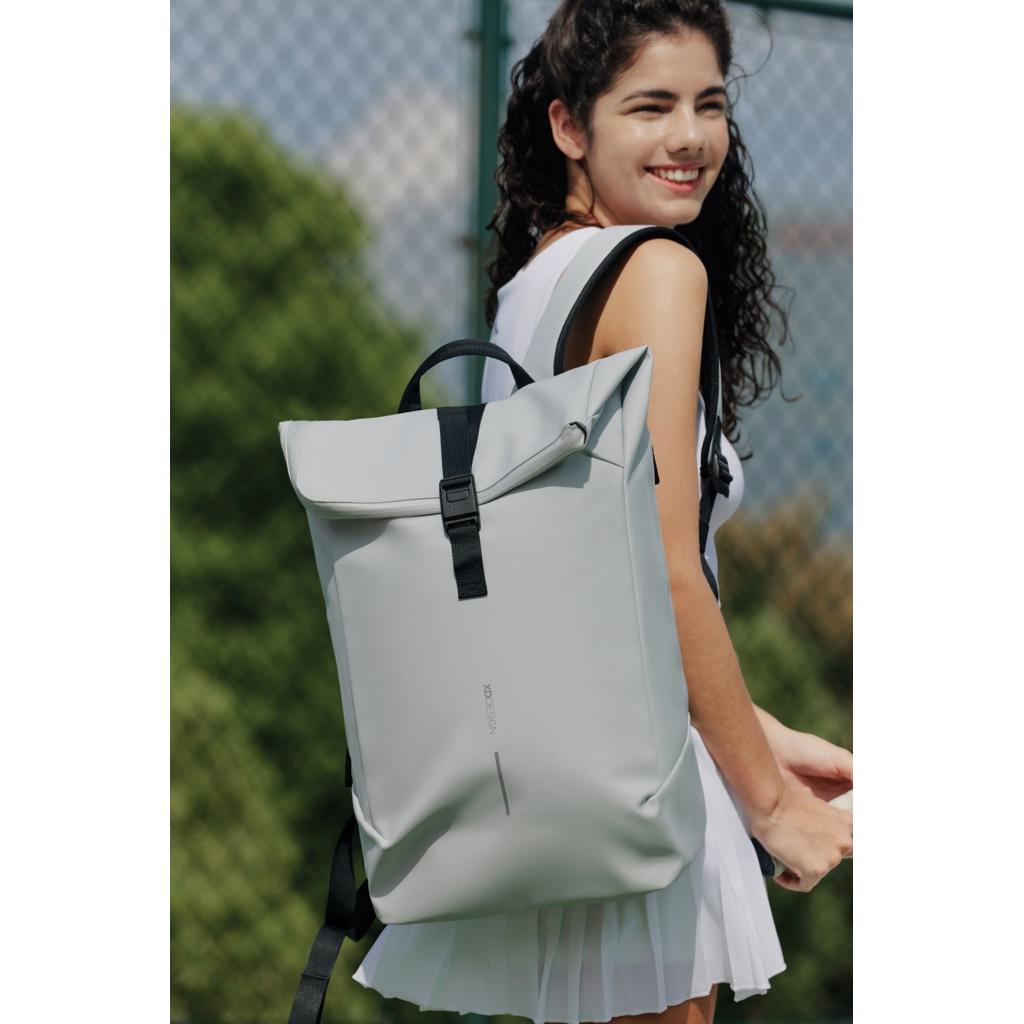 Urban Water Resistant Flap-top Backpack off white