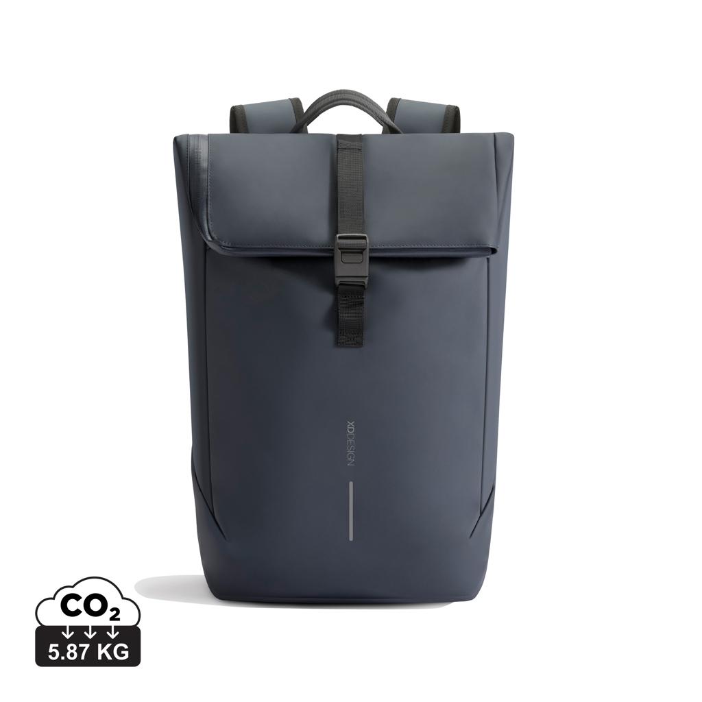Urban Water Resistant Flap-top Backpack navy