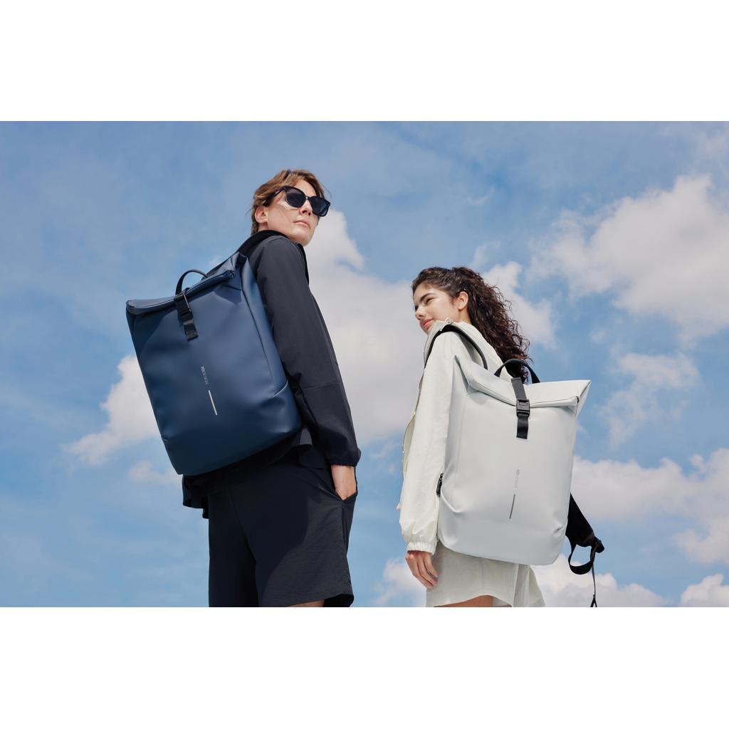 Urban Water Resistant Flap-top Backpack navy