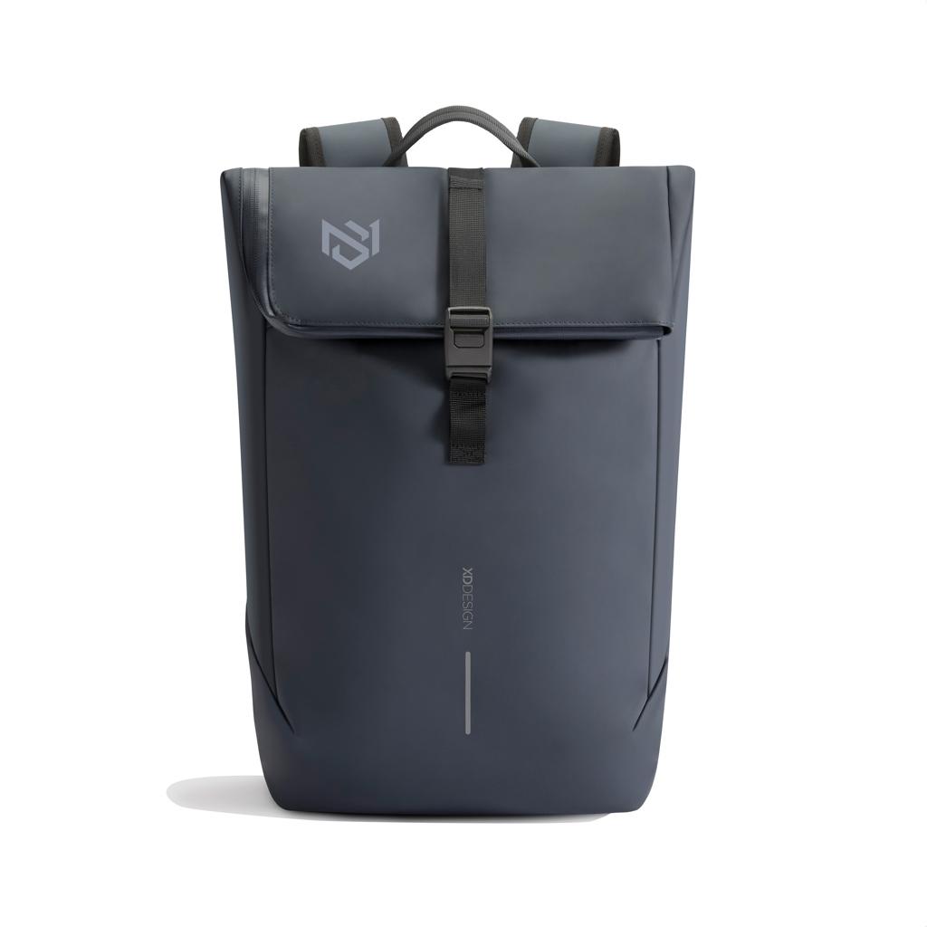Urban Water Resistant Flap-top Backpack navy