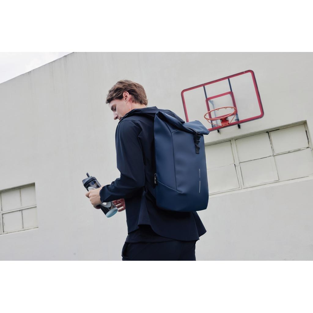 Urban Water Resistant Flap-top Backpack navy