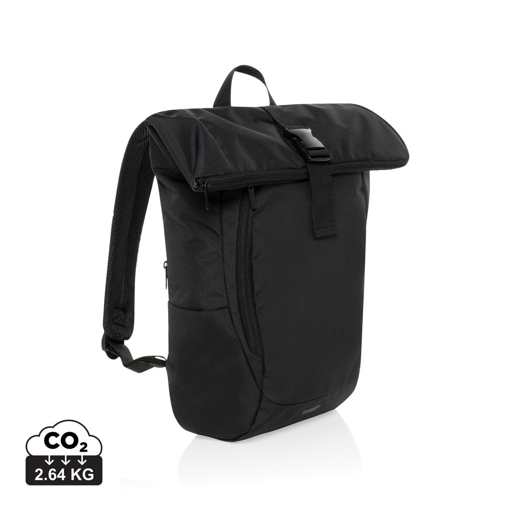 Swiss Peak Aware™ RPET Leonard 15.6 inch laptop backpack black
