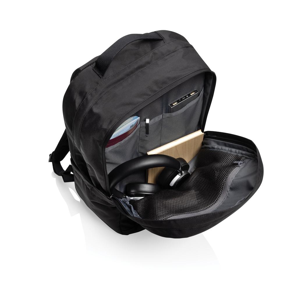 SP Aware™ RPET Edin 100% recycled 15.6 inch laptop backpack black