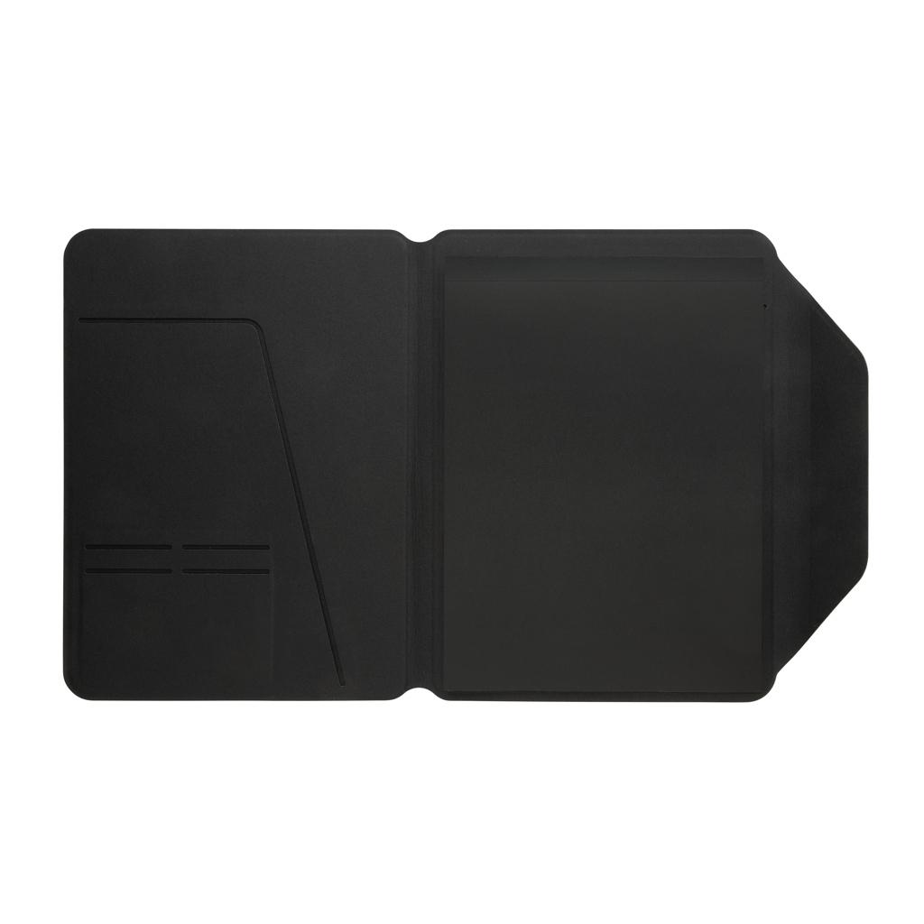 Teri AWARE™ RPET and walnut A4 portfolio black