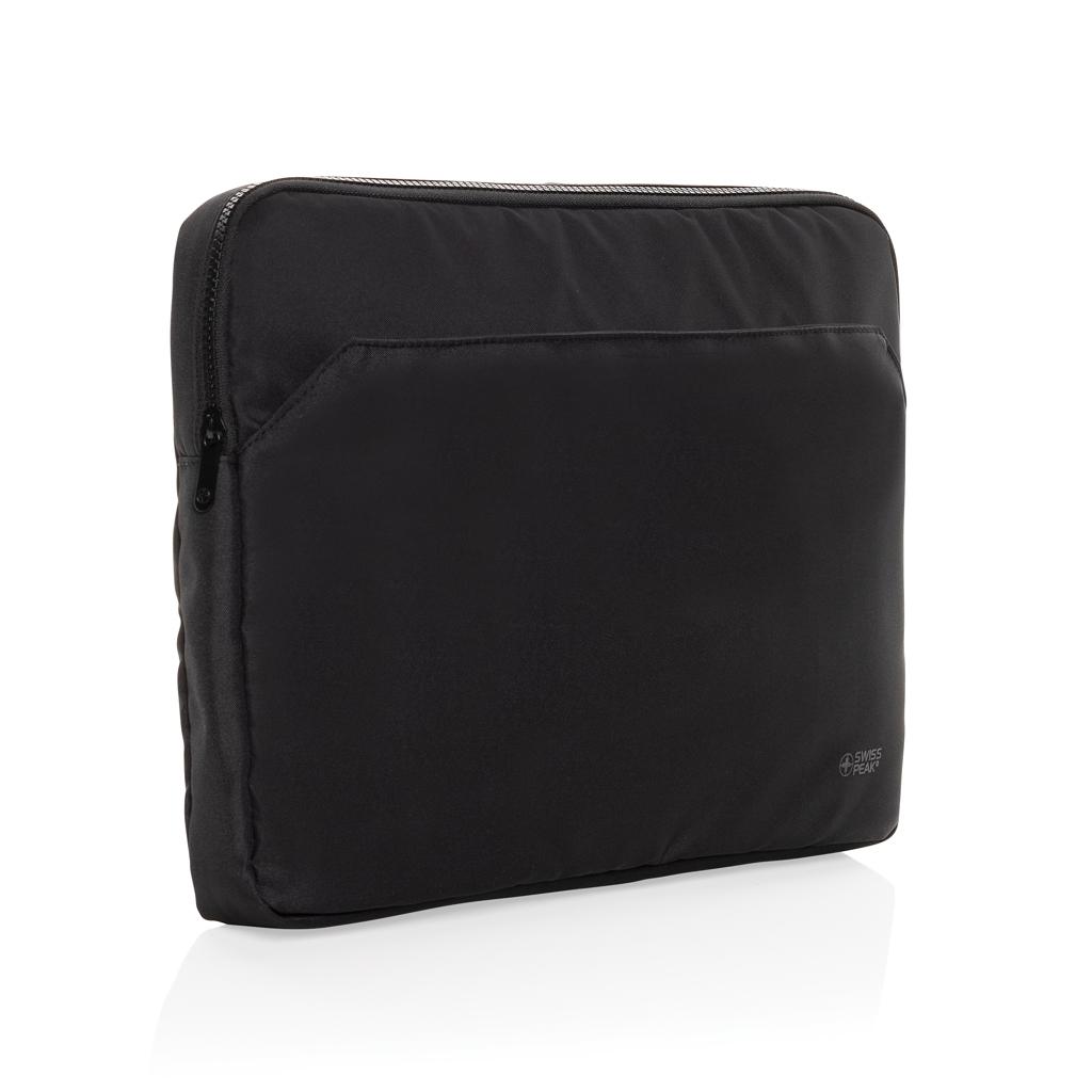 Swiss Peak Aware™ RPET Essential 15.6 inch laptop sleeve black