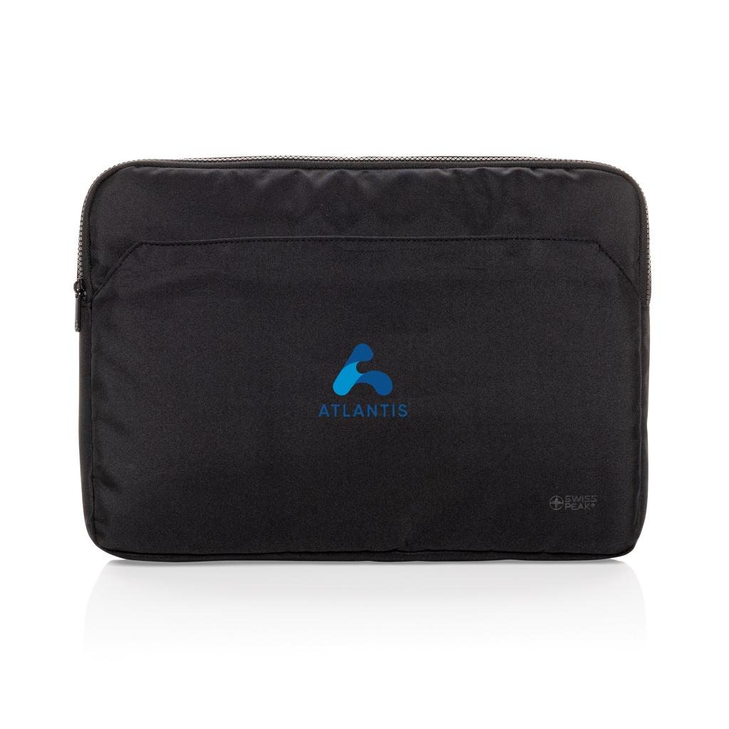 Swiss Peak Aware™ RPET Essential 15.6 inch laptop sleeve black